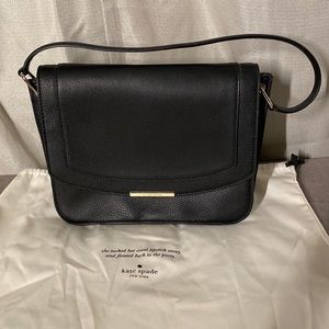 Kate Spade Shoulder Bag- Black Leather